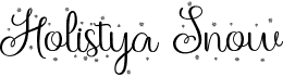preview image of the Holistya Snow font