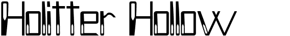 preview image of the Holitter Hollow font