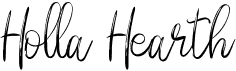 preview image of the Holla Hearth font