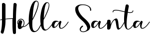 preview image of the Holla Santa font