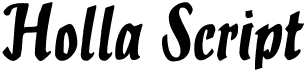 preview image of the Holla Script font