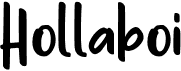 preview image of the Hollaboi font