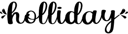 preview image of the Holliday font