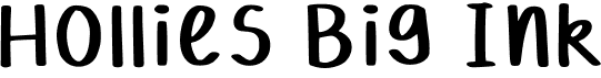 preview image of the Hollies Big Ink font