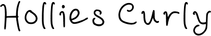 preview image of the Hollies Curly font