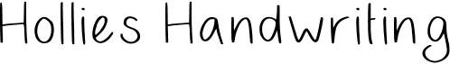 preview image of the Hollies Handwriting font