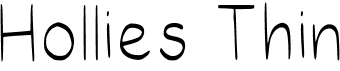 preview image of the Hollies Thin font