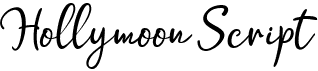 preview image of the Hollymoon Script font
