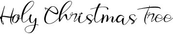 preview image of the Holy Christmas Tree font