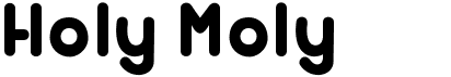 preview image of the Holy Moly font