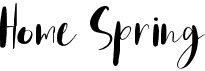 preview image of the Home Spring font
