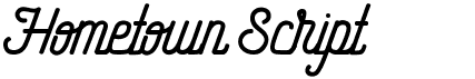 preview image of the Hometown Script font