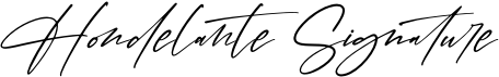 preview image of the Hondelante Signature font