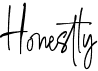 preview image of the Honestly font