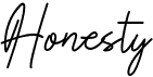 preview image of the Honesty font