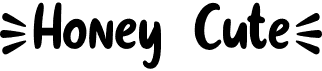 preview image of the Honey Cute font
