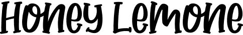 preview image of the Honey Lemone font