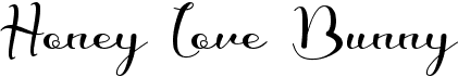 preview image of the Honey Love Bunny font