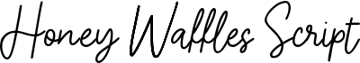 preview image of the Honey Waffles Script font