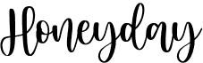 preview image of the Honeyday font