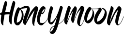 preview image of the Honeymoon font