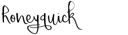 preview image of the Honeyquick font