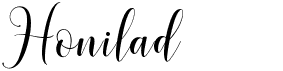 preview image of the Honilad font