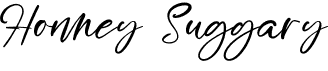 preview image of the Honney Suggary font