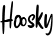 preview image of the Hoosky font