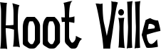 preview image of the Hoot Ville font