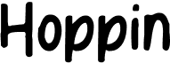 preview image of the Hoppin font