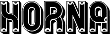 preview image of the Horna font