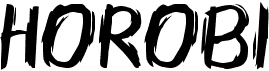 preview image of the Horobi font