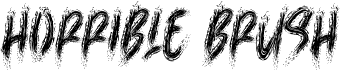 preview image of the Horrible Brush font