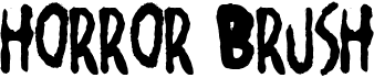 preview image of the Horror Brush font