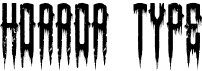 preview image of the Horror Type font