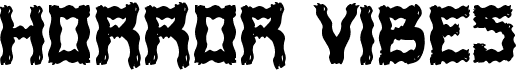 preview image of the Horror Vibes font