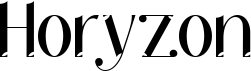 preview image of the Horyzon font