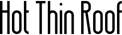 preview image of the Hot Thin Roof font