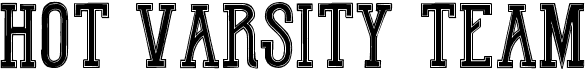 preview image of the Hot Varsity Team font