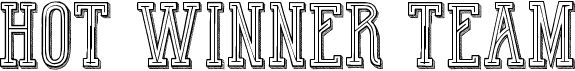 preview image of the Hot Winner Team font