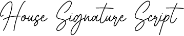 preview image of the House Signature Script font