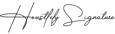 preview image of the Housttely Signature font