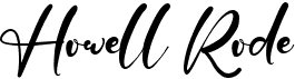 preview image of the Howell Rode font