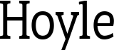 preview image of the Hoyle font