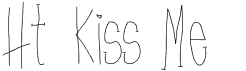 preview image of the Ht Kiss Me font