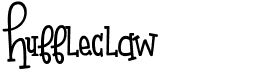 preview image of the Huffleclaw font