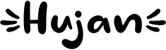 preview image of the Hujan font