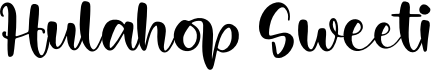 preview image of the Hulahop Sweeti font