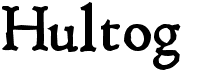 preview image of the Hultog font